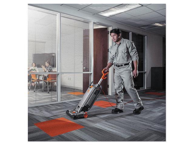 Hoover Commercial HushTone Upright Vacuum Cleaner, 15 inches with Intellibelt, for Carpet and Hard Floors, CH54115, Gray