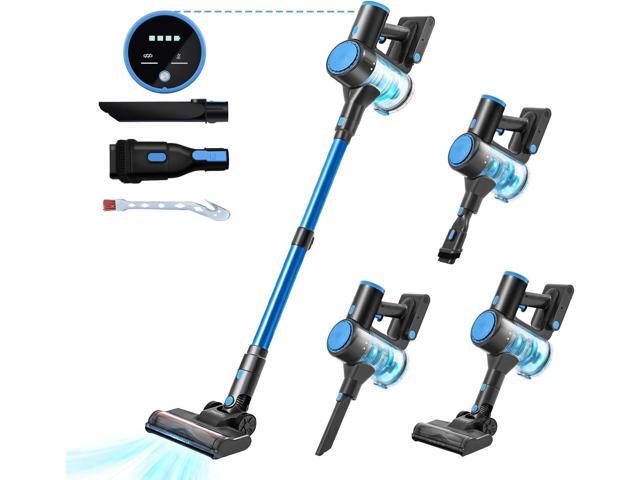 Cordless Vacuum Cleaner with 35Kpa Suction, Battery Vacuum Cleaner with LED Headlight & Anti-Tangle Brush, 6in1 Lightweight Cordless Vacuum for...
