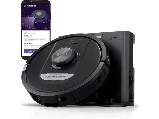 Shark PowerDetect Self-Empty Robot Vacuum with NeverStuck Technology, Auto Deep-Clean Carpets & Hardfloors, 30 Day Capacity HEPA Bagless Base, for.