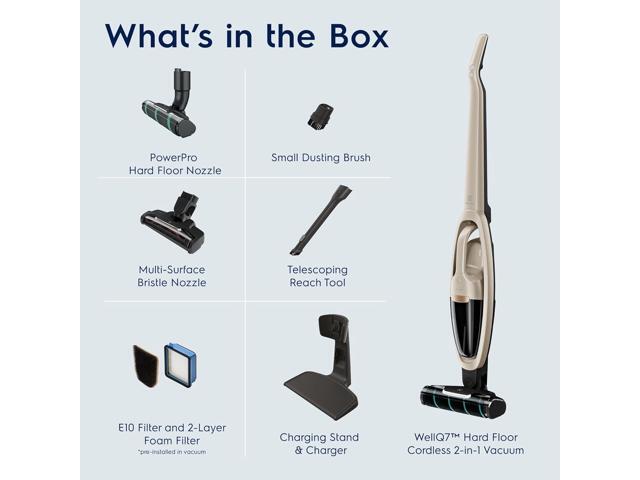 Electrolux WellQ7 Hard Floor Cordless 2-in-1 Vacuum with PowerPro Roller for Hard Surfaces, 50-Minute Run Time, 2 Power Modes, Soft Sand