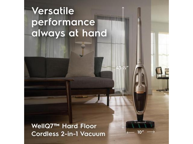 Electrolux WellQ7 Hard Floor Cordless 2-in-1 Vacuum with PowerPro Roller for Hard Surfaces, 50-Minute Run Time, 2 Power Modes, Soft Sand