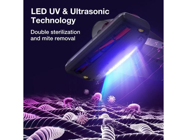 Jimmy WB73 Mattress Vacuum Cleaner, Pet Hair Vacuum, Bed Vacuum with UV & Ultrasonic, Strong Suction, Dust Recognition and Anti-allergen (WB73,...