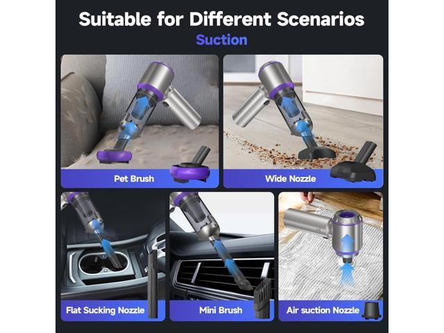Car Vacuum Portable Cordless, 22000PA High Power handheld Vacuum Cleaner with Brushless Motor,11 in 1 Mini Hand Held Vacuum Cordless Rechargeable...