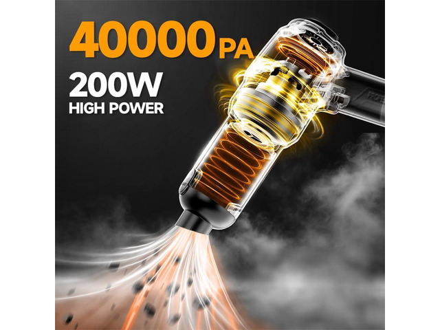 Handheld Car Vacuum Cordless, Portable Cars Vacuum Cleaner with 40000Pa High Power & Suction, Powerfull 4-in-1 Hand Held Air Duster Fast Cleaning...