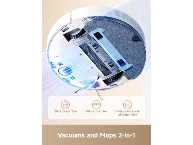 DREAME D10 Plus Gen 2 Robot Vacuum and Mop with Self Emptying Base for 90 Days of Cleaning, 6000 Pa Suction and LiDAR Navigation, Obstacle...
