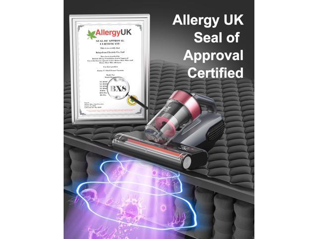 Jimmy Mattress Vacuum Cleaner, Bed Vacuum Cleaner with UV Sanitizing & HEPA Filter & Ultrasonic, Hot Wind and Air Purification, 15Kpa 500W Handheld...