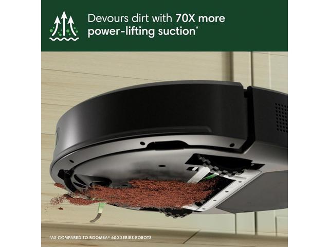 iRobot Roomba 104 Vac Robot Vacuum - Exclusive, Easy to use, Intense Power-Lifting Suction, LiDAR Navigation, Multi-Surface Cleaning, Cleans in...