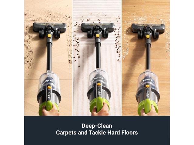 Eureka RapidClean Pro Cordless Vacuum Cleaner for Hard Floors, Lightweight Stick Vacuum LED Headlights, Convenient Stick and Handheld Vac, Green,...