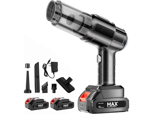 Handheld Car Vacuum Cleaner,4 in 1 Portable Vacuum Cleaner Cordless,18000PA High Power Suction & Blower Fast Charging Vacuum Cleaning for...