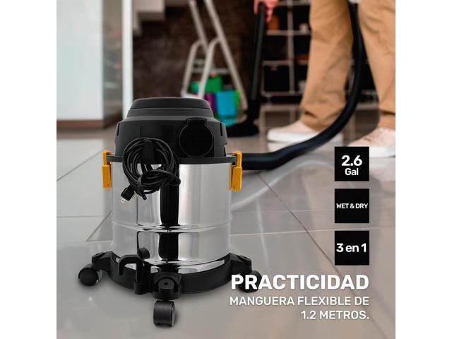 Taurus Tempest Wet & Dry Vacuum Cleaner 3 Modes of Use 3.1 Gallons Four 360° Swivel Wheels Vacuums Solids, Liquids, or Functions as an...