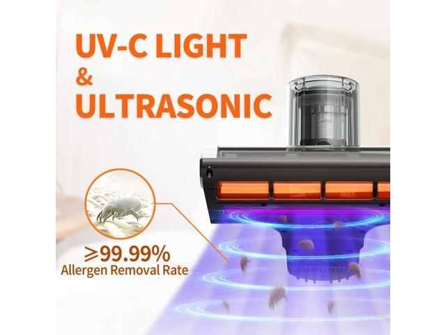 Dibea Handheld Mattress Vacuum, Upholstery Bed Vacuum Cleaner Machine, 18KPa Suction, 140 Heating, Smart Dust Sensor, Washable HEPA Filter, Deep...