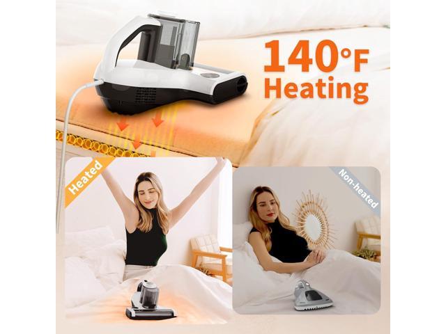 Dibea Handheld Mattress Vacuum, Upholstery Bed Vacuum Cleaner Machine, 18KPa Suction, 140 Heating, Smart Dust Sensor, Washable HEPA Filter, Deep...