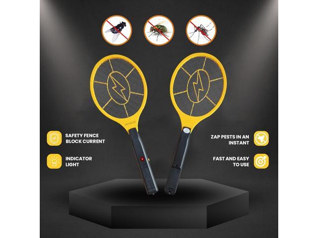 DEVOGUE Pack of 2 Electric Fly Swatter Bug Zapper Battery Operated Flies Killer Indoor & Outdoor Pest Control Mosquito Zapper and Insect Catcher...