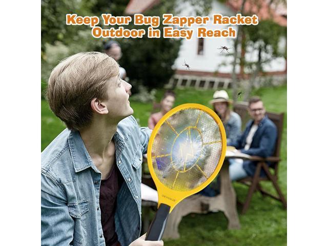 DEVOGUE Pack of 2 Electric Fly Swatter Bug Zapper Battery Operated Flies Killer Indoor & Outdoor Pest Control Mosquito Zapper and Insect Catcher...