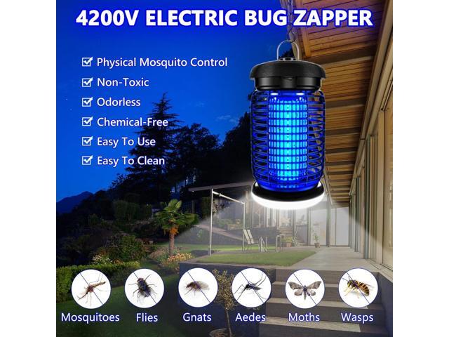Bug Zapper Outdoor, Mosquito Zapper with LED Light, Fly Zapper Outdoor Indoor, Insect Zapper Electric Fly Traps, Plug in Mosquito Killer for Patio...