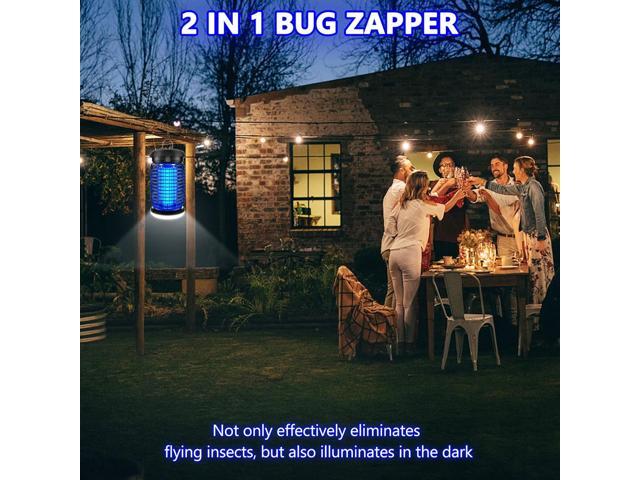 Bug Zapper Outdoor, Mosquito Zapper with LED Light, Fly Zapper Outdoor Indoor, Insect Zapper Electric Fly Traps, Plug in Mosquito Killer for Patio...