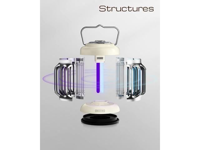GeckoMan Hybrid Spectrum, Waterproof Switch Bug Zapper Outdoor Bug Zapper Indoor Mosquito Repellent Outdoor Patio Mosquito Zapper Electric Fly...