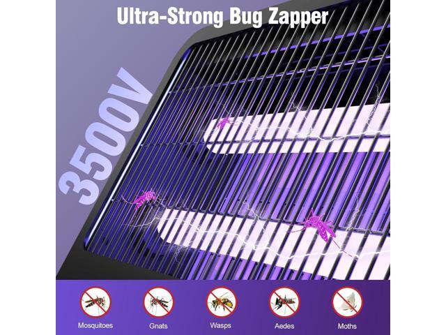 Electric Bug Zapper Indoor, Mosquito Zapper with 3500V Powerful Dual Grid & Remote, Fly Zapper Fly Trap Insect Killer for Patio Yard Home Kitchen...