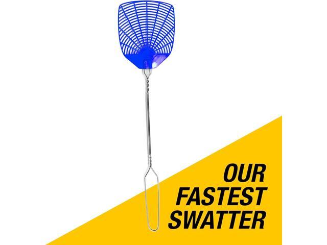 PIC Wire Metal Handle Fly Swatters (Colors May Vary), 12 Pack
