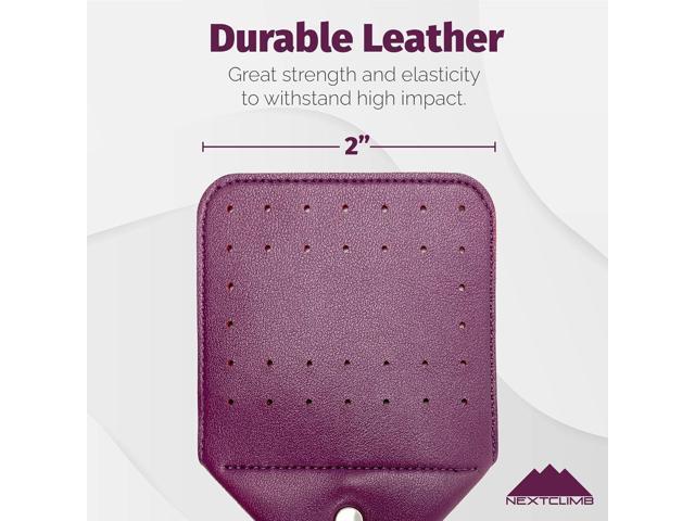 Fly Swatter Heavy Duty Vegan Leather, 21' Thicker Extra Long Sturdy Metal Woven Wire Handle, Manual Large Flies Killer Swatters Insect Smasher Bug...