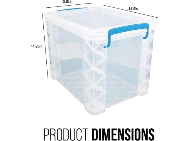 Advantus Super Stacker File Box, Letter Size, Clear (36872)