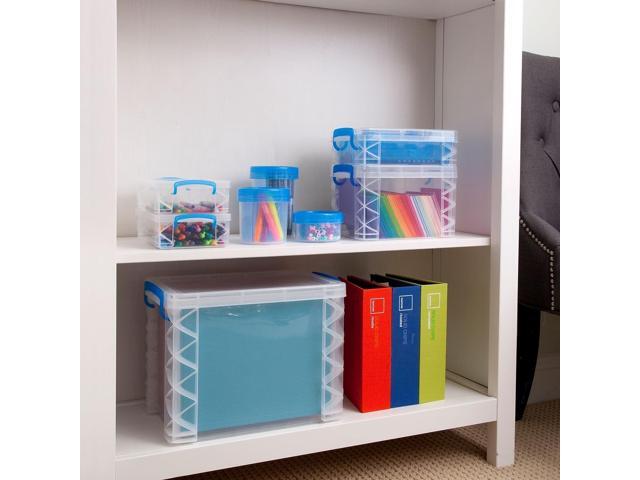 Advantus Super Stacker File Box, Letter Size, Clear (36872)