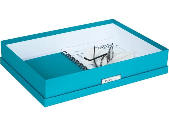 Bigso Box of Sweden Sverker Fiberboard Legal and Art Storage Box Scrapbook Storage Box for Loose Paper Durable Document Boxes with Lid and...