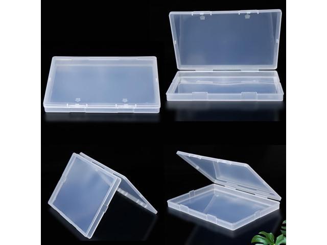 Cuyacili 4 Pack Scrapbooking Paper Storage File Boxes B6 Plastic Box for Documents Magazines Paper Photos Stamps Cards Envelope Protector Office...