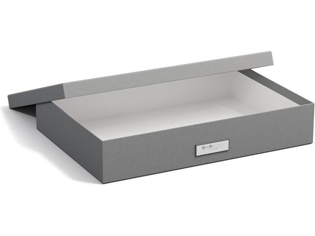Bigso Box of Sweden Sverker Fiberboard Legal and Art Storage Box Scrapbook Storage Box Durable Document Boxes with Lid and Metal Label Holder ...