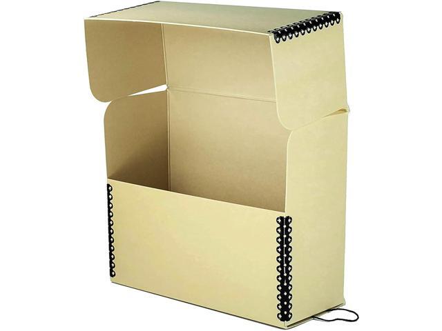 Lineco Archival Document Storage Box with Metal Edge, Acid-Free Tan Boxboard, Organize and Store Files, Prints, Photos, Legal-Sized Case 15.5' x...