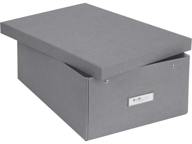 Bigso Box of Sweden Katia Collapsible Storage Box with Labelframe for Easy Identification - Simple Assembly without Tools - Decorative Storage...