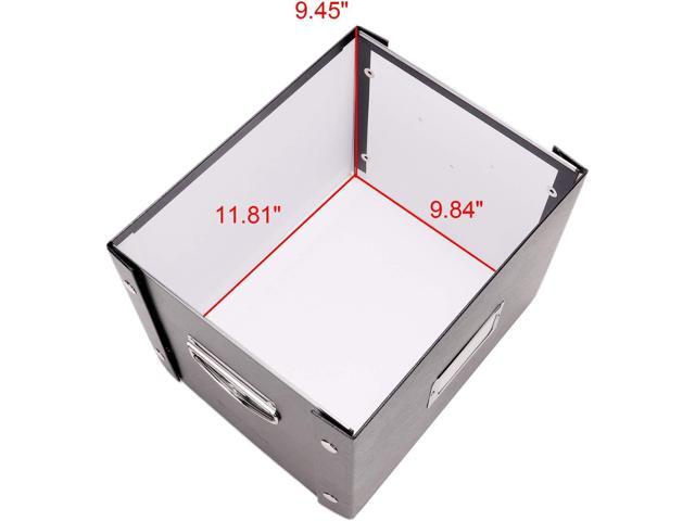 Snap-N-Store File Storage Box & Organizer - 2 Pack - 13.25 x 10.75 x 9.875 Inch Letter Size Portable File Boxes with Lids for Documents - Back To...
