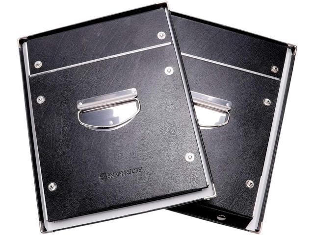 Snap-N-Store File Storage Box & Organizer - 2 Pack - 13.25 x 10.75 x 9.875 Inch Letter Size Portable File Boxes with Lids for Documents - Back To...