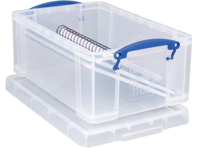 Really Useful Plastic Storage Box 9 Litre Clear