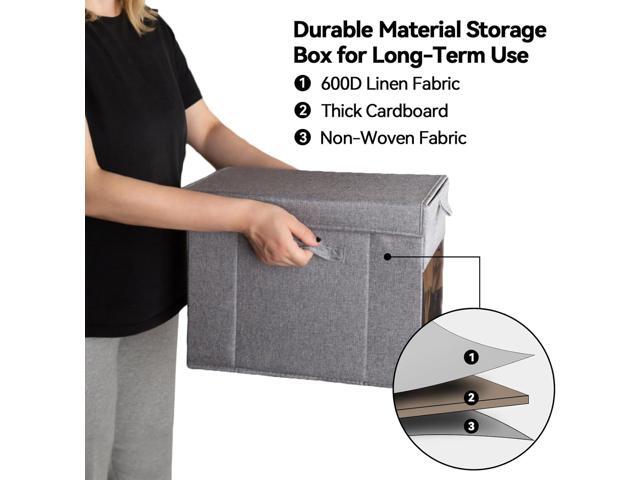 2 Pack Comic Book Storage Box with Lid for Modern Age, Collapsible Magazine Organizer with Clear Window, Holds 150 Comic Books Heavy Duty Case...