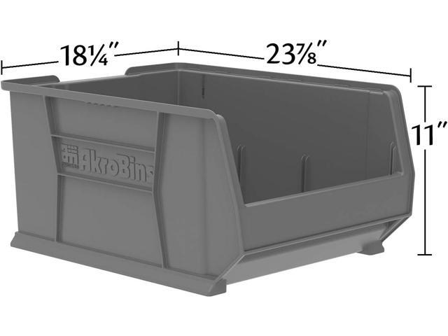Akro-Mils 30289 Super-Size AkroBins Plastic Storage Bins, Space-Saving Stackable Bins for Garage, Classroom, Warehouse Organization, 24-Inch L x...