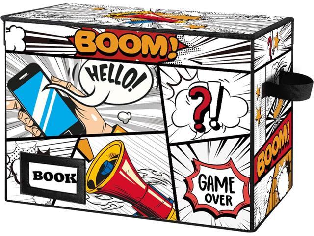 Collection Comic Book Storage Boxes, Protector Organizer 15.8' X 7.8' X 11.8' Collapsible Short Box Holds 160-180 Comic Book Heavy Duty Bin...