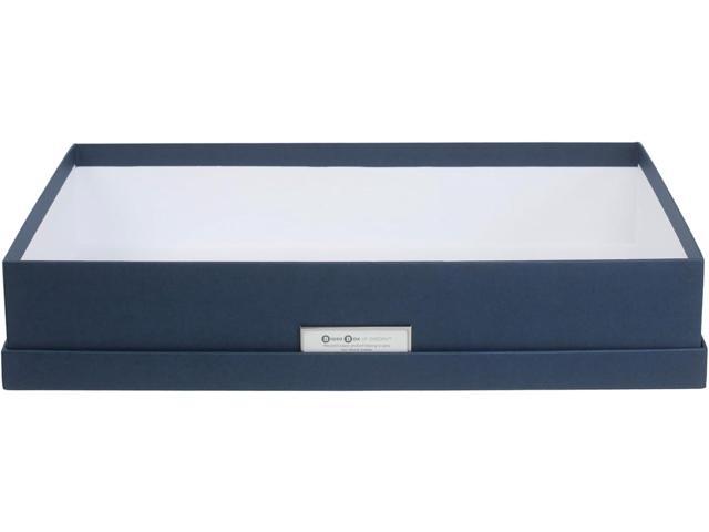 Bigso Sverker Canvas Fiberboard Legal and Art Storage Box Scrapbook Storage Box for Loose Papers and More Durable Document Boxes with Lid and...