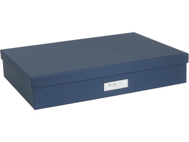 Bigso Sverker Canvas Fiberboard Legal and Art Storage Box Scrapbook Storage Box for Loose Papers and More Durable Document Boxes with Lid and...