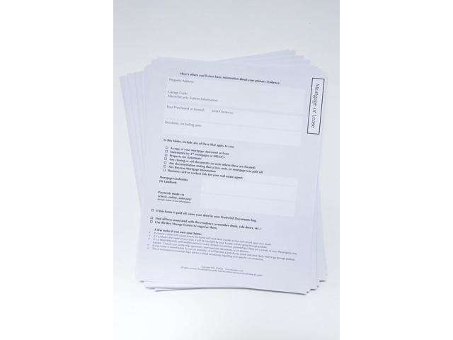 Nokbox Lite: Estate and Personal File Organization Kit with Instruction Worksheets for Complete Filing.