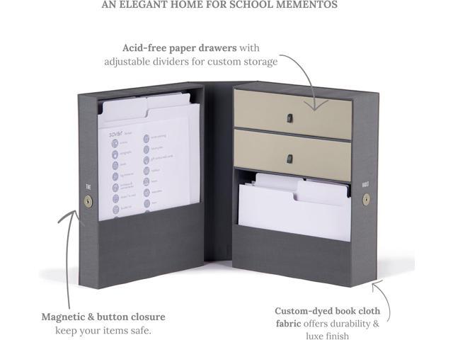 Savor Life Essentials & Graduate Keepsake Organizer Keep High School and College Graduation Memorabilia Organized and Safe in One Convenient...