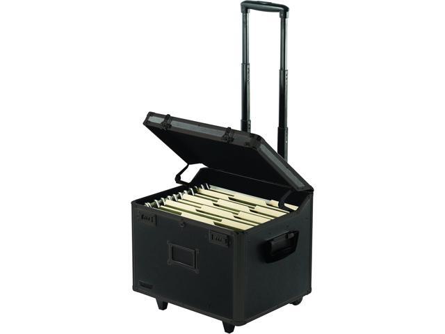 Vaultz Locking Mobile File Chest, Letter/Legal Files, 17.5' X 15.5' X 14.5', Black