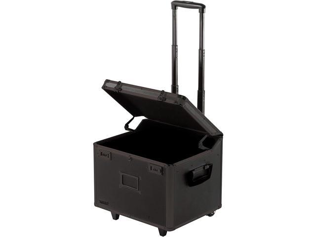Vaultz Locking Mobile File Chest, Letter/Legal Files, 17.5' X 15.5' X 14.5', Black