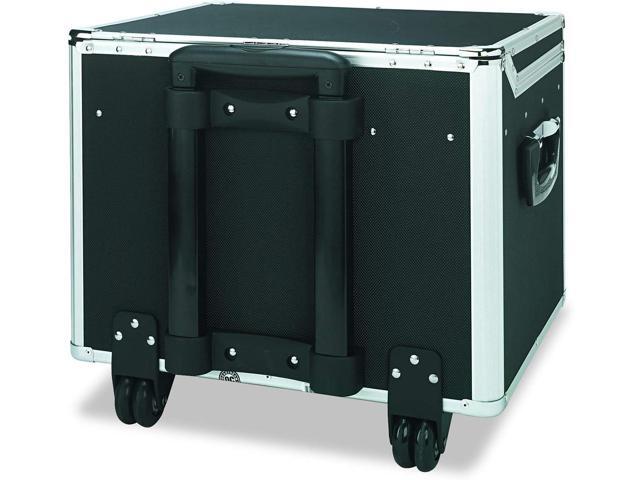 Vaultz Locking Mobile File Chest, Letter/Legal Files, 17.5' X 15.5' X 14.5', Black