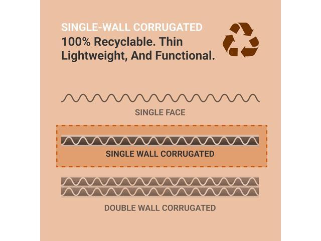 AVIDITI Corrugated Cardboard Storage Bins Holder 12' x 12' x 4.5' (50 Pack), Open Top Durable and Ideal for Organizing Parts Bin Work Areas Packing...