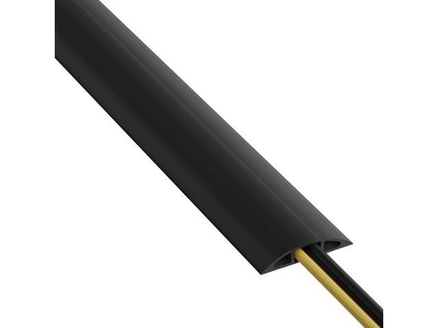 D-Line 6ft Floor Cord Cover, Cable Protector, Hide Extension Cords, Protect Cords, Prevent Cable Trips, Heavy Duty Cord Hider - Cable Cavity =...