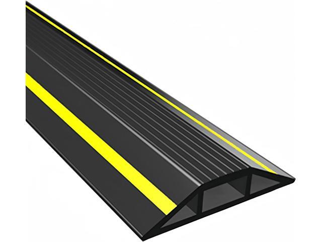 10FT Floor Cord Cover, Heavy Duty PVC Floor Cable Cover,Wire Cover to Protect Wire Prevent Cable Trips for Home Office,Cavity Size 0.94' by0.4