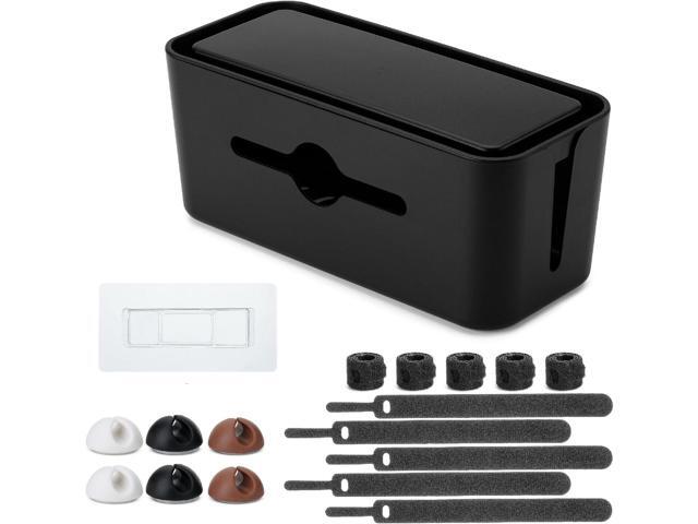 Bates- Cable Management Box, Medium, Cable Organizer Box, Cord Organizer Box, Cable Box Organizer, Cord Management Box, Cord Hider Box, Cord Box...