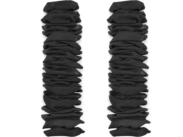 ECUDIS 2 Packs Chandelier Chain Cover Cord Cover 6 Feet, Great for Lamps, Light Fixtures, and Desks, Cable Management, Black