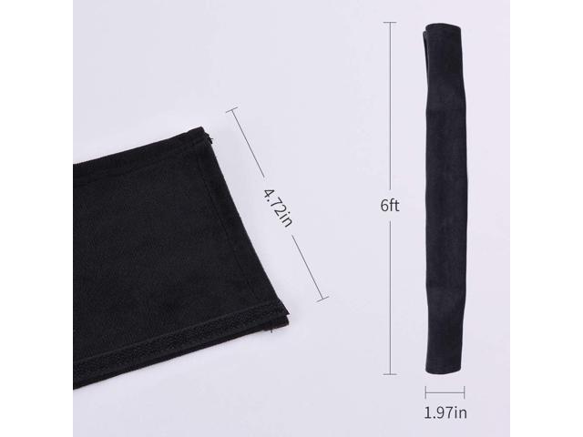 Chandelier Chain Cover Cord Cover 6 Feet,Flannelette Black Fabric Cord Cover